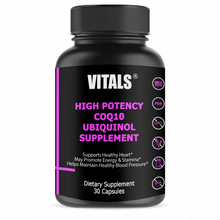 Load image into Gallery viewer, CoQ10 Supplement Capsules, #1 Ubiquinol Pills For Cardiovascular Health Support, Skin Health & Energy Support