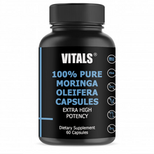 Load image into Gallery viewer, 100% Pure Moringa Oleifera Supplement Capsules