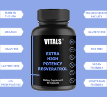 Load image into Gallery viewer, Resveratrol Supplement, #1 Anti-Aging, Heart Health &amp; Low Blood Pressure Support
