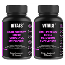 Load image into Gallery viewer, High Potency Coenzyme Q10 (CoQ10) Ubiquinol Supplement

