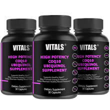Load image into Gallery viewer, High Potency Coenzyme Q10 (CoQ10) Ubiquinol Supplement

