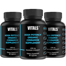 Load image into Gallery viewer, High Potency Organic Cinnamon Supplement
