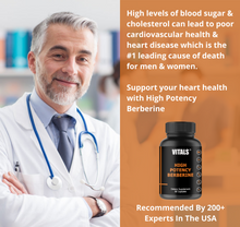 Load image into Gallery viewer, Berberine HCL 1200mg Capsules
